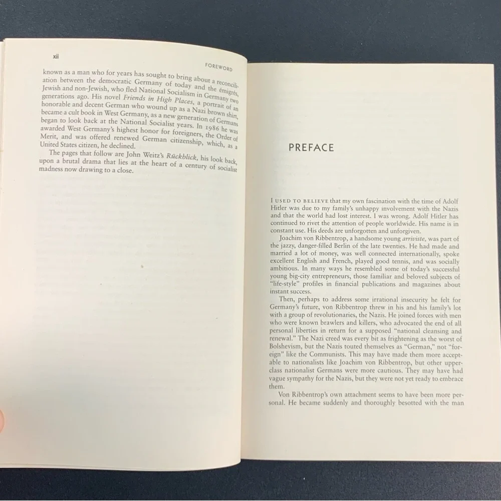 Hitler’s Diplomat: The Life and times of Joachim von Ribbentrop by J. Weitz.